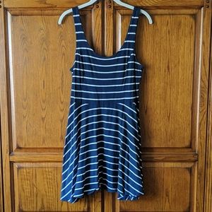 H&M Navy Blue Mini Summer Dress